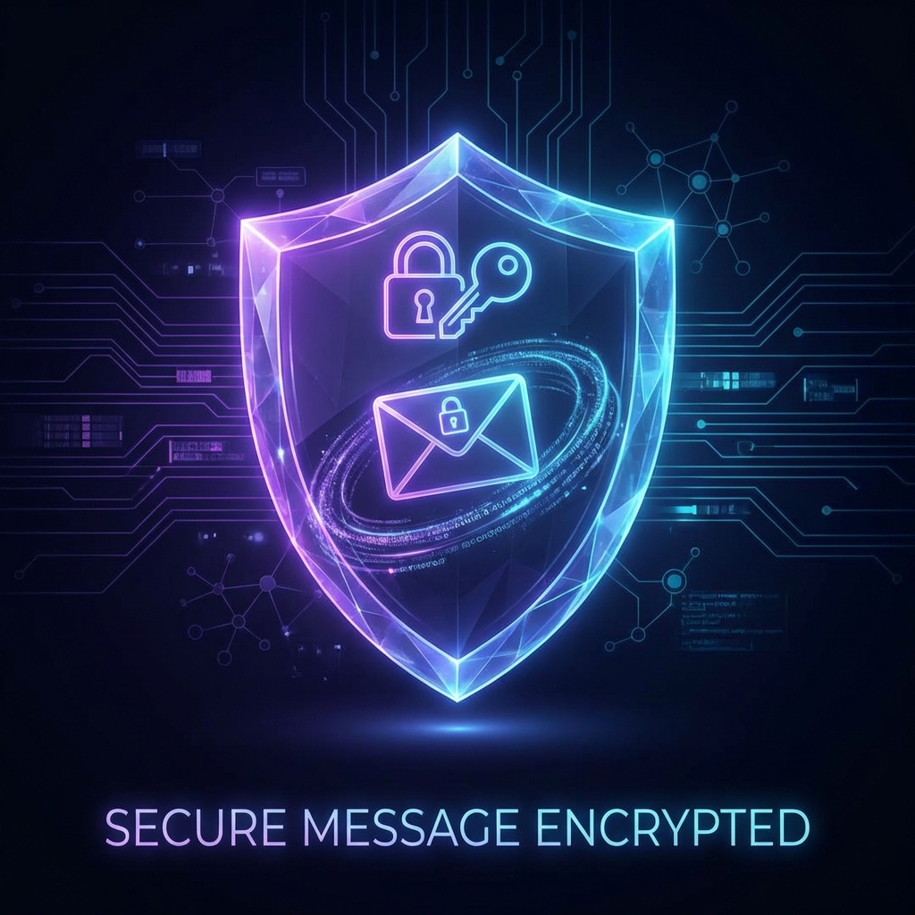 Advanced email security shield illustration