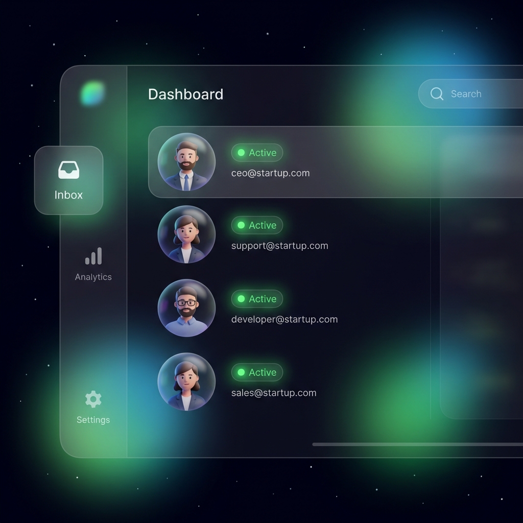 Mailbox management dashboard